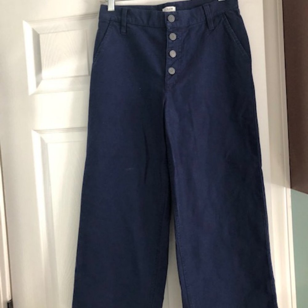 J Crew wide leg crop jeans